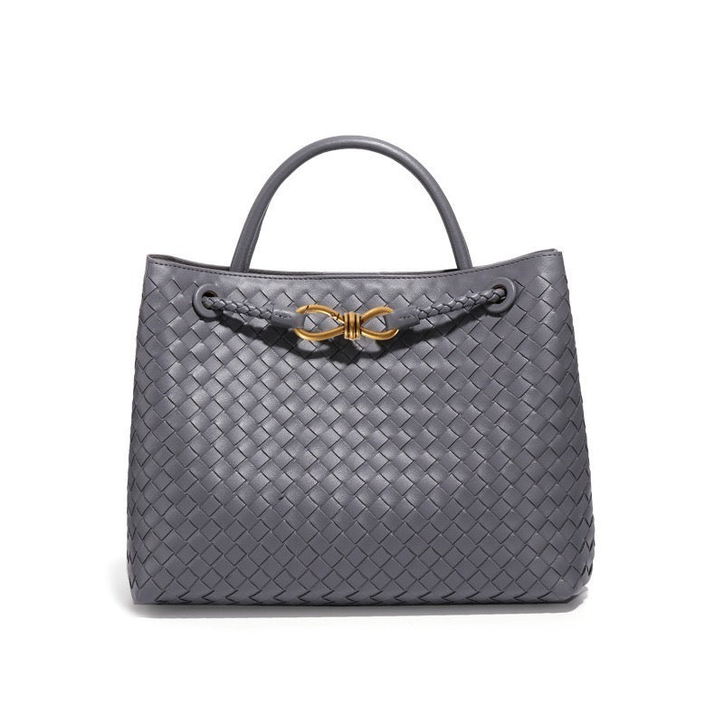 WOVEN TOTE GREY