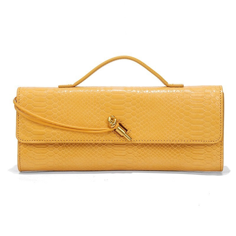 INTRECCI L YELLOW LEATHER
